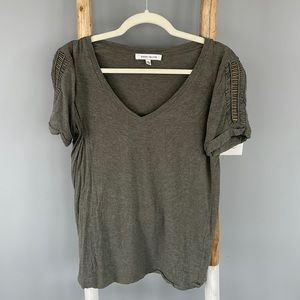 Jersey Top with Metal sleeve Detail